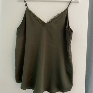 EUC Express size M camisole Olive Green